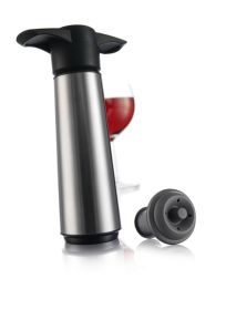 Wine Saver Giftpack (1 Stainless Steel Pump, 1 Stopper)