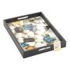 Accent Plus Wood Frame Butterfly Serving Tray