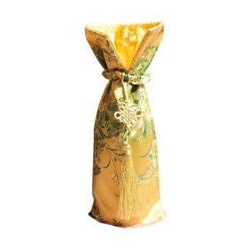 Champagne Bottle Bags Japanese/Chinese Style Yellow Decorative Wine Bottle Covers