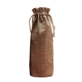 Burlap Wine Bags Wine Bottle Gift Bags with Drawstring Reusable Wine Bottle Covers for Wedding Travel Dinner Party