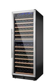 24 inch Wine Cooler Refrigerator, 152 Bottle Large Capacity Fast Cooling Low Noise, Frost Free Wine Fridge with Digital Temperature Control, Freestand