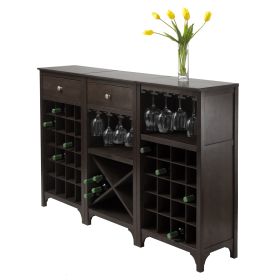 Ancona 3-Pc Modular Wine Cabinet Set