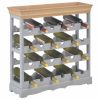 Wine Cabinet Gray 27.6"x8.9"x27.8" MDF