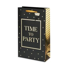 Time To Party Double-Bottle Wine Bag by Cakewalk™