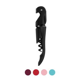 Truetap™: Double-Hinged Corkscrew in Matte Black with Black