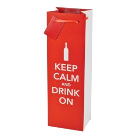 Keep Calm Single Bottle Wine Bag by Cakewalk™