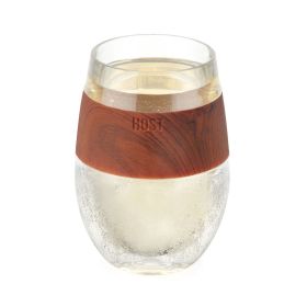 Wine FREEZE™ Cooling Cup in Wood Cup by HOST®