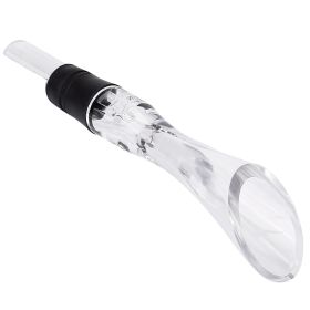 Wine Aerator Pourer Spout Decanter Spout Attachable In-Bottle Wine Drip Stopper (Color: Transparent)