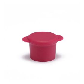Silicone Wine Stoppers Bottle Caps Reusable and Unbreakable Sealer Covers to Keep Wine or Beer Fresh for Days with Air Tight Seal (Color: pink)