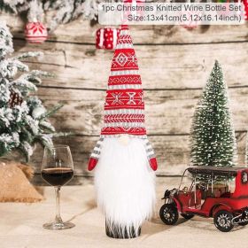 FengRise Christmas Decorations for Home Santa Claus Wine Bottle Cover Snowman Stocking Gift Holders Xmas Navidad Decor New Year (Color: Snowman 6, Ships From: China)