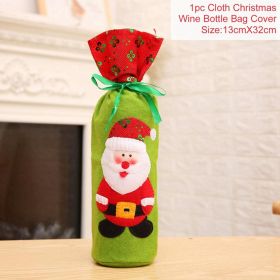 FengRise Christmas Decorations for Home Santa Claus Wine Bottle Cover Snowman Stocking Gift Holders Xmas Navidad Decor New Year (Color: Santa Claus 3, Ships From: China)